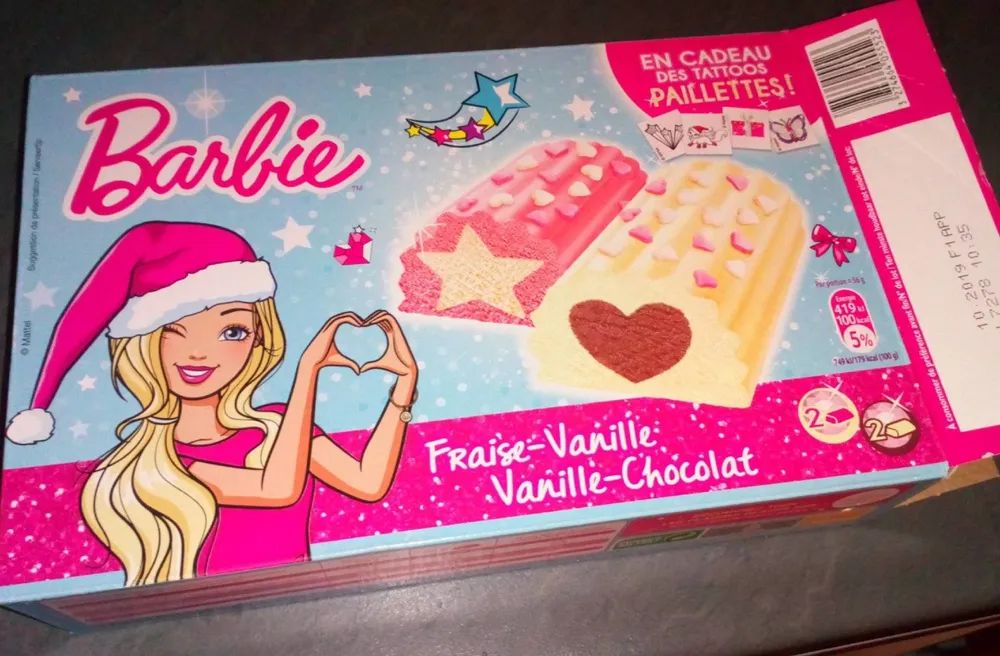 Bûches fraise vanille
