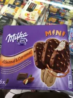 Glace Milka mini vanille amande caramel