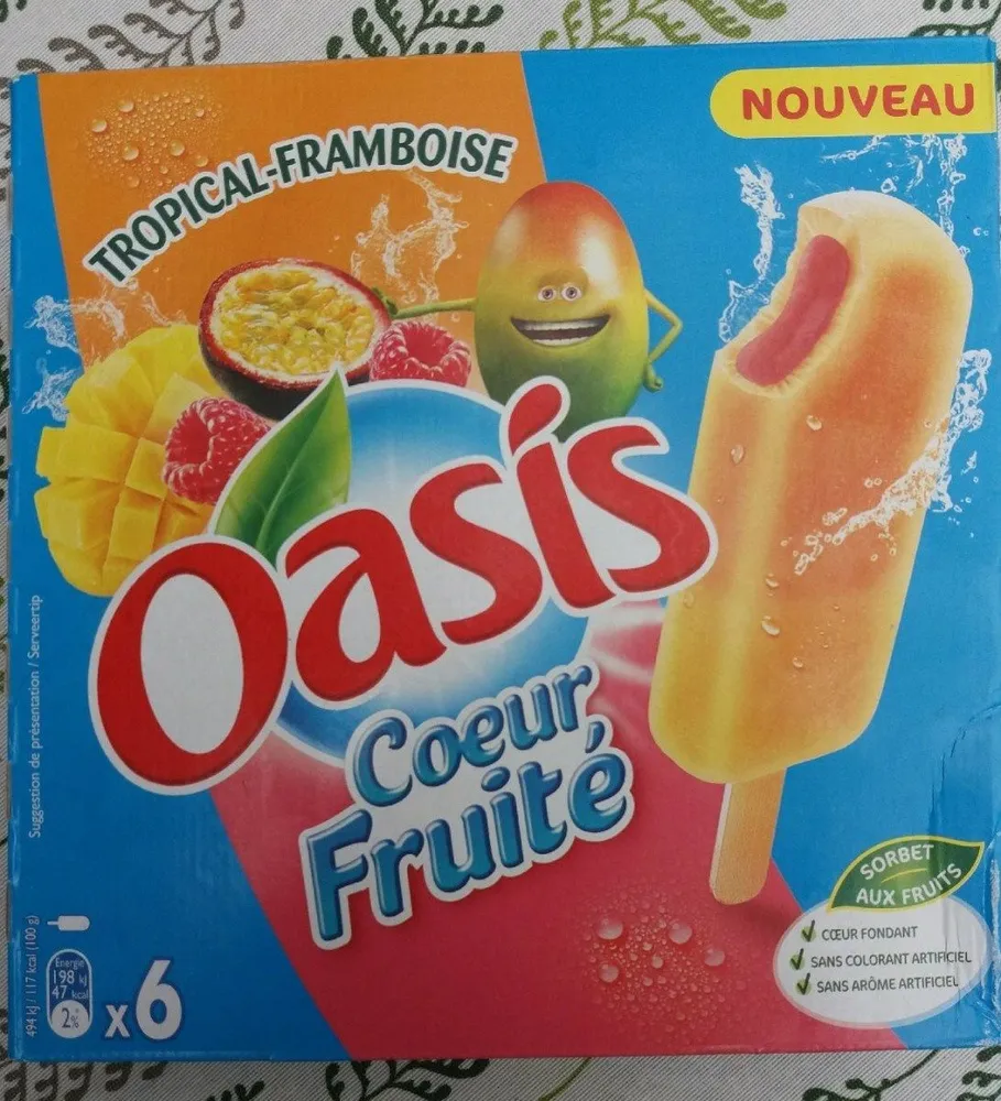 Coeur fruité Tropical Framboise Oasis