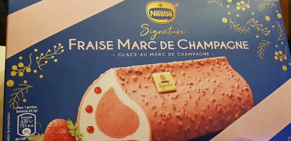 Fraise marc de champagne
