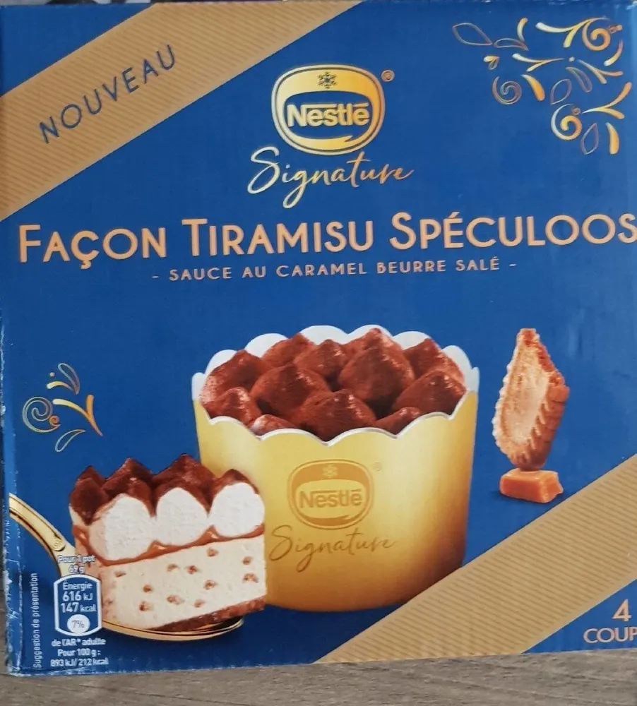 Signature façon tiramisu spéculoos
