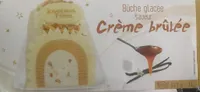 Bûche glacée saveur crème brûlée