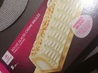 Bûche glacée crème brûlée