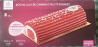 Bûche glacée crumble fruits rouges