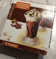 6 coupes facon chocolat liegeois