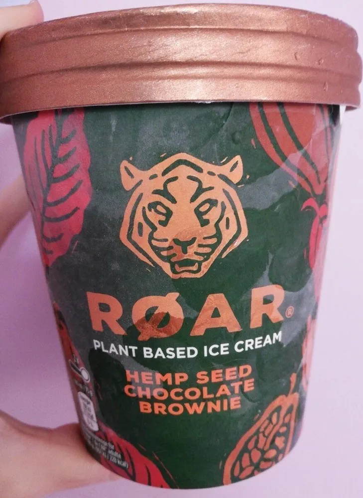 Plant based ice cream (Hemp seed chocolate brownie)