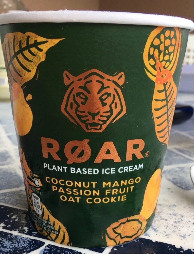 ROAR plant based ice cream
