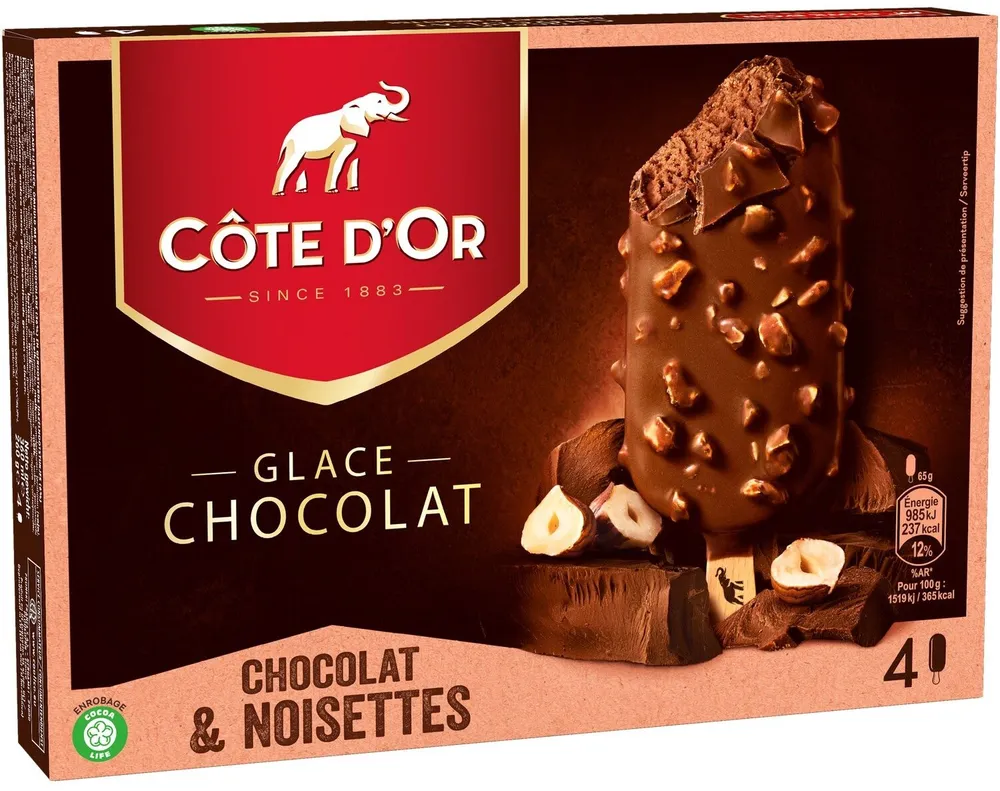 Glace au chocolat