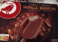 Helado vainilla y chocolate- caramelo