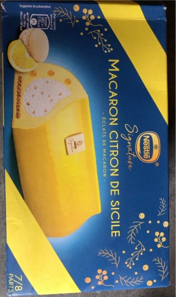 Buche lacaron citron de sicile