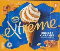 Extrême sundae caramel cacahuètes caramélisées