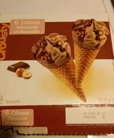Cones chocolat et noisette
