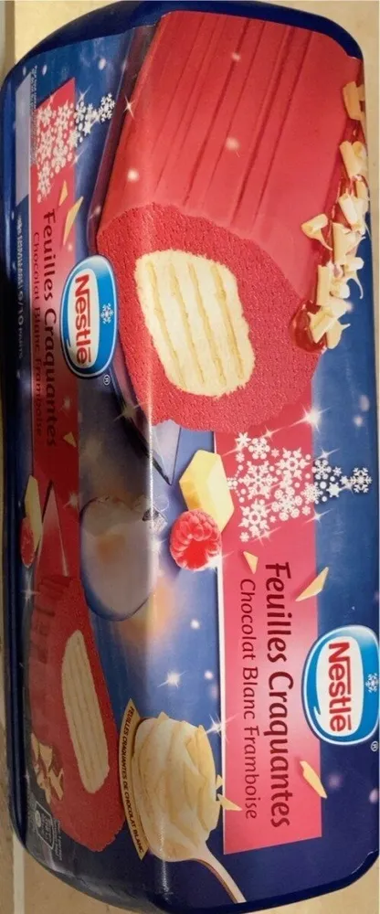 Feuilles craquantes Chocolat blàc framboise
