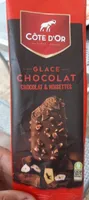 Glace chocolat - chocolat et noisettes