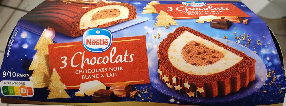 Bûche glacée  3 chocolats Nestlé