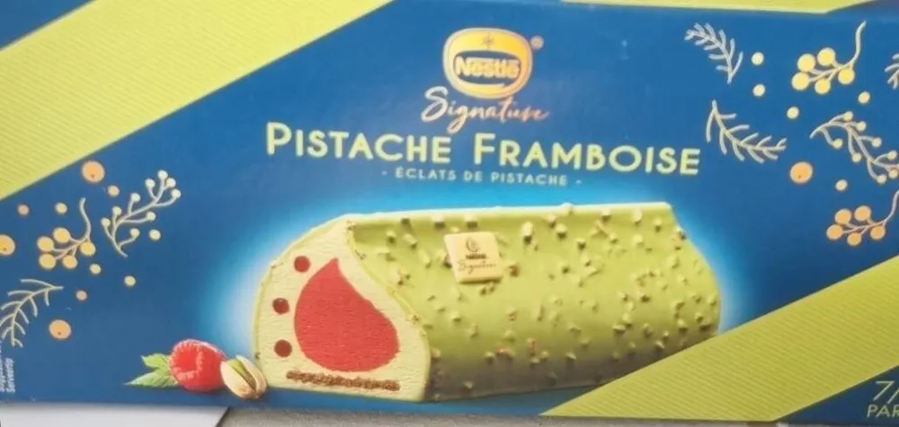 Buche glacé Pistache Framboise