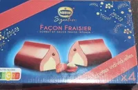 Glace façon fraisier