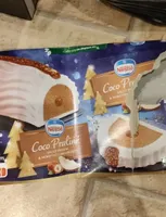Bûche coucou praliné sauce praliné et noisettes caramélisées