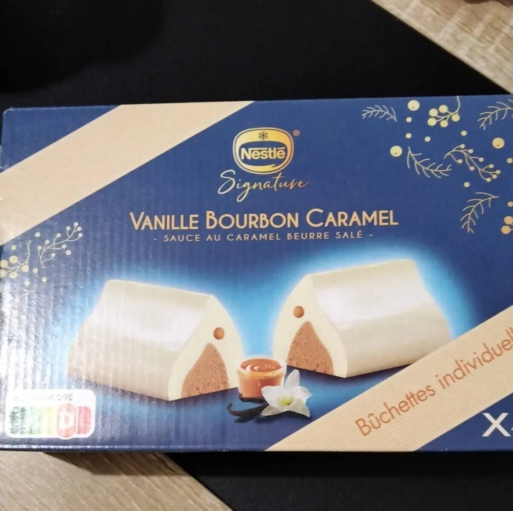 Vanille Bourbon caramel bûchettes individuelles