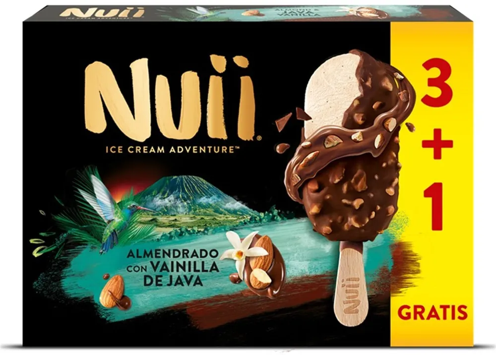 Almond & java vainilla ice cream