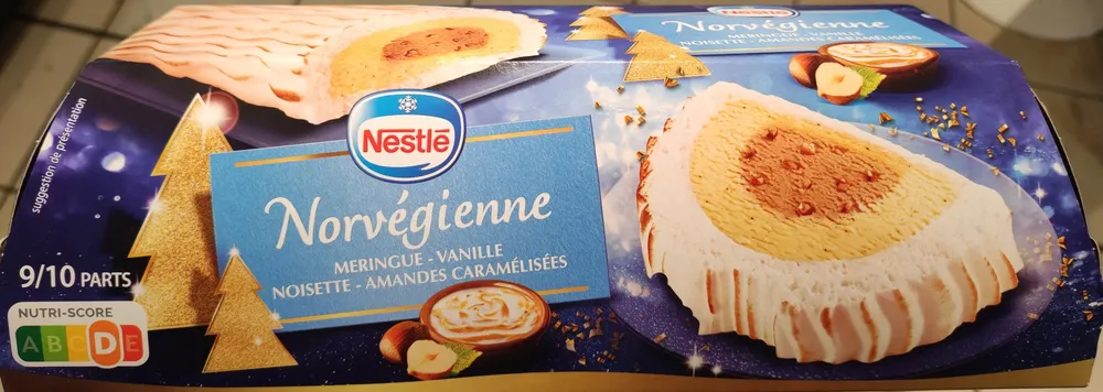 Norvégienne meringue vanille noisettes amandes
