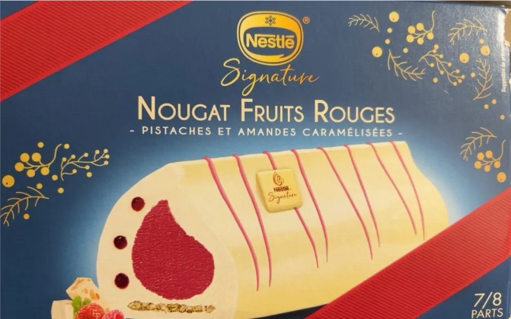 Nougat Fruits Rouges pistache et amandes caramélisées