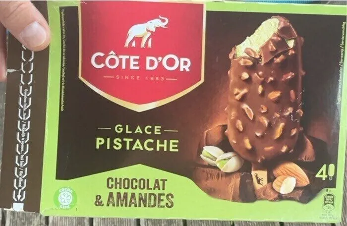 Glace pistache chocolate & amandes