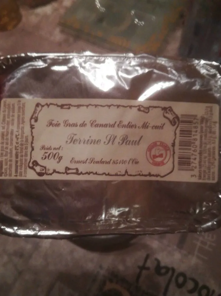 Foie gras canard entier