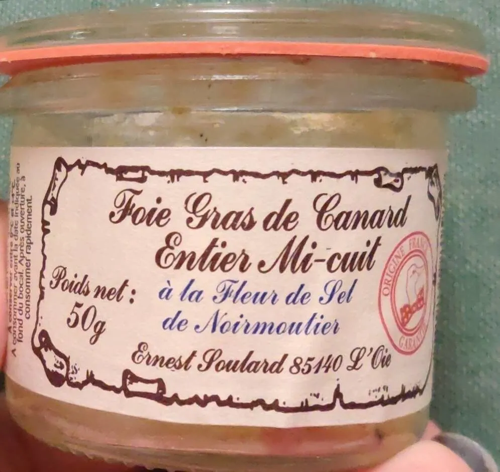 Foie gras de canard entier mi-cuit