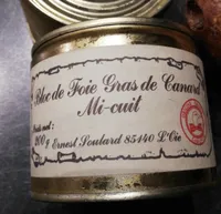Bloc fois gras canard mi cuit