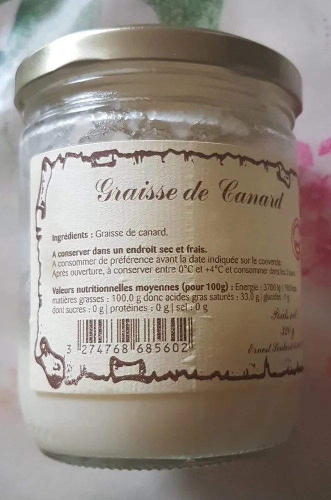 Graisse de canard