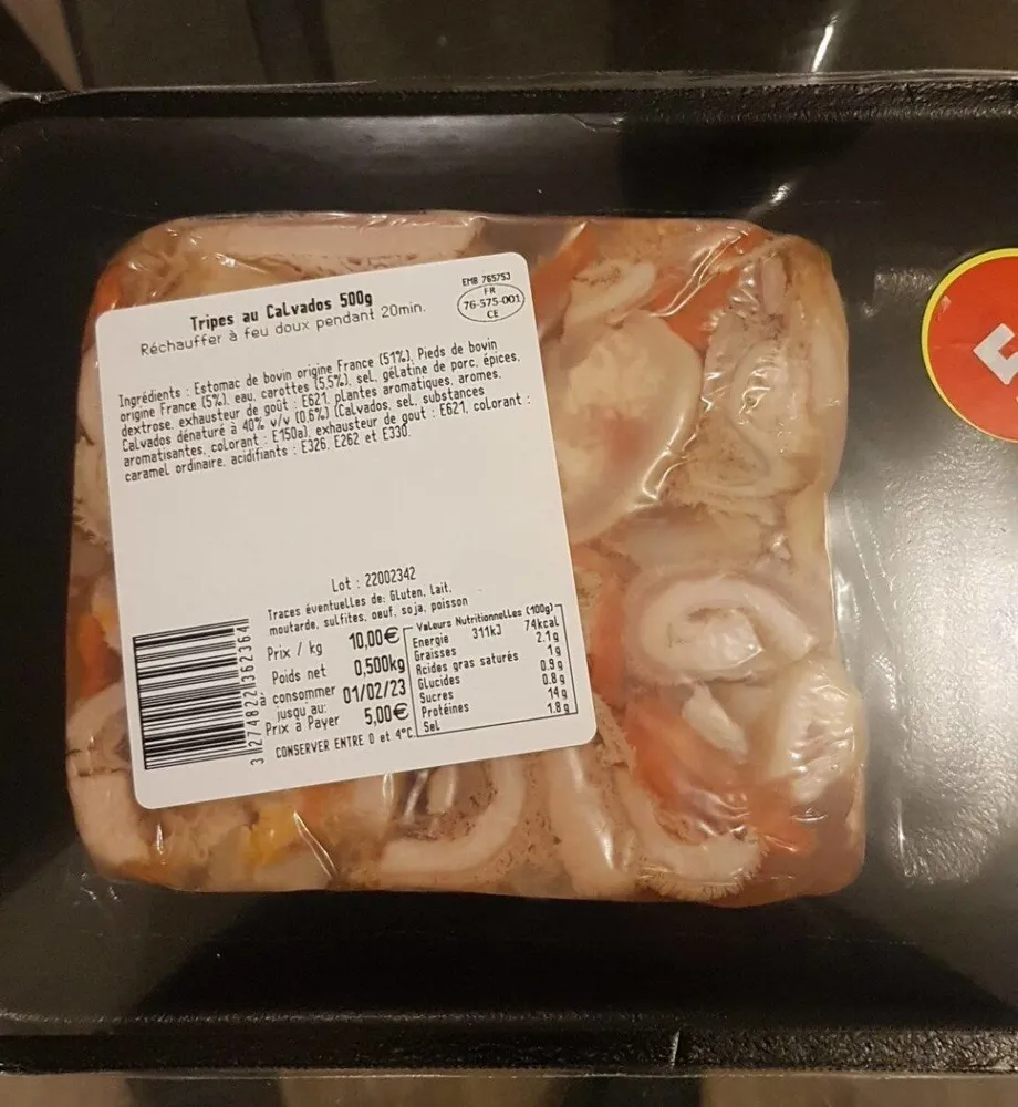Tripes au calvados