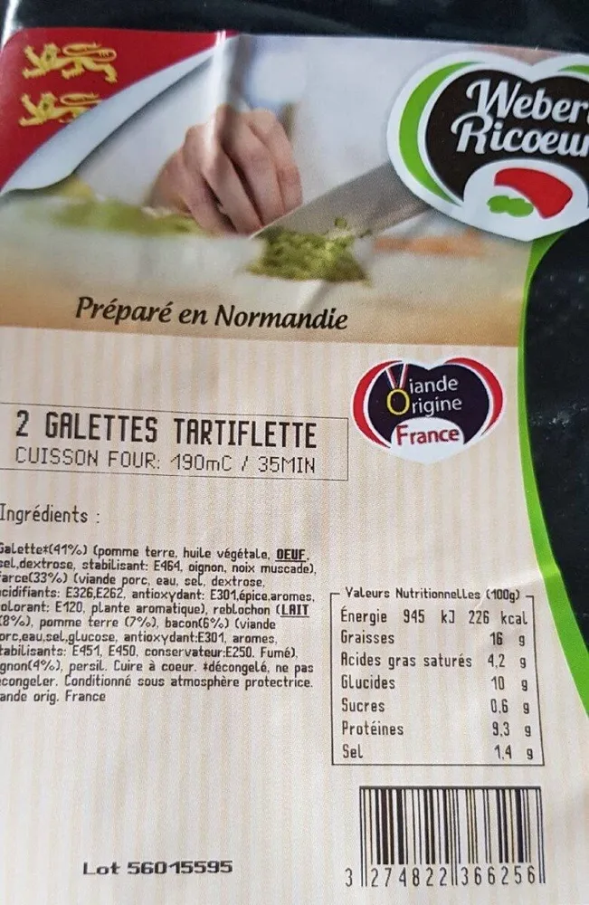 Galettes tartiflette