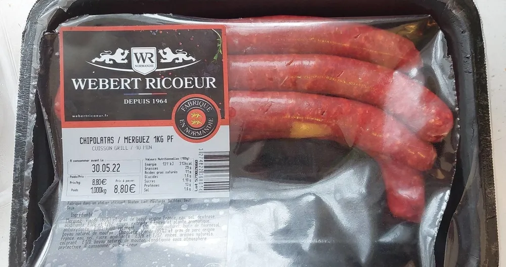 Chipolas Merguez 1KG PF