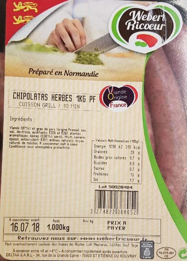 Chipolatas herbes