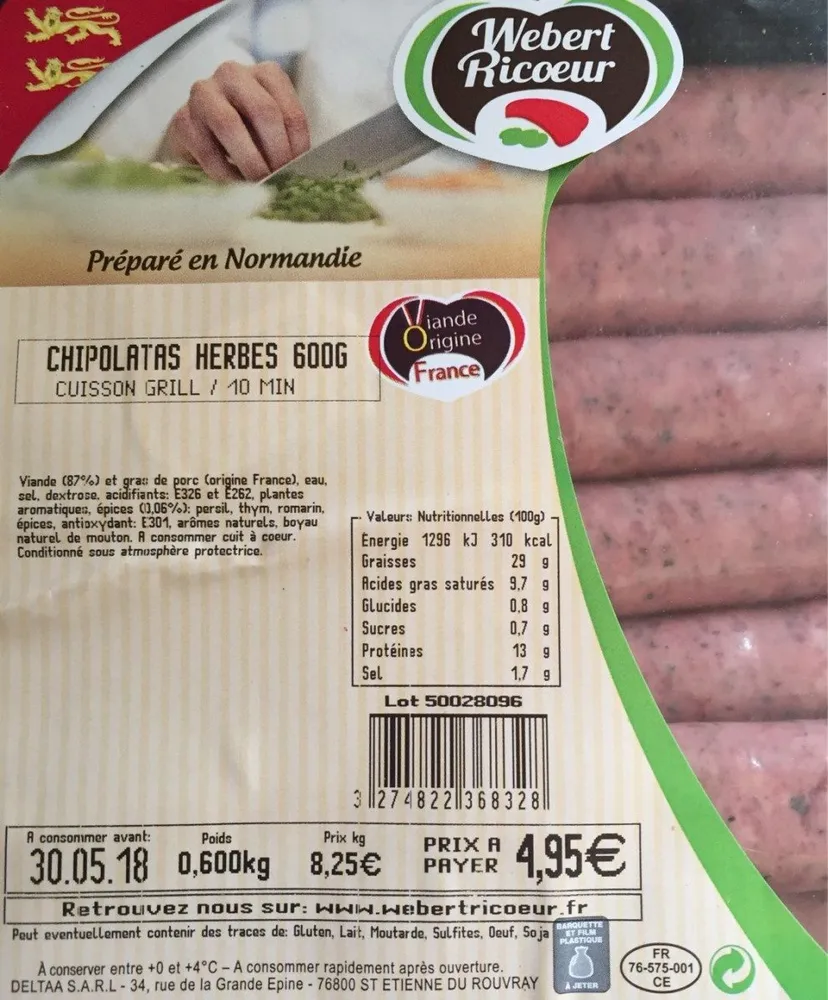 Chipolatas aux herbes