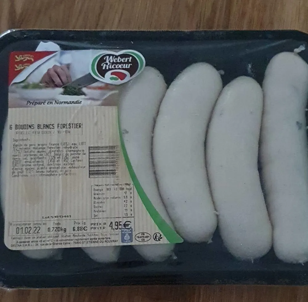Boudins blanc forestier