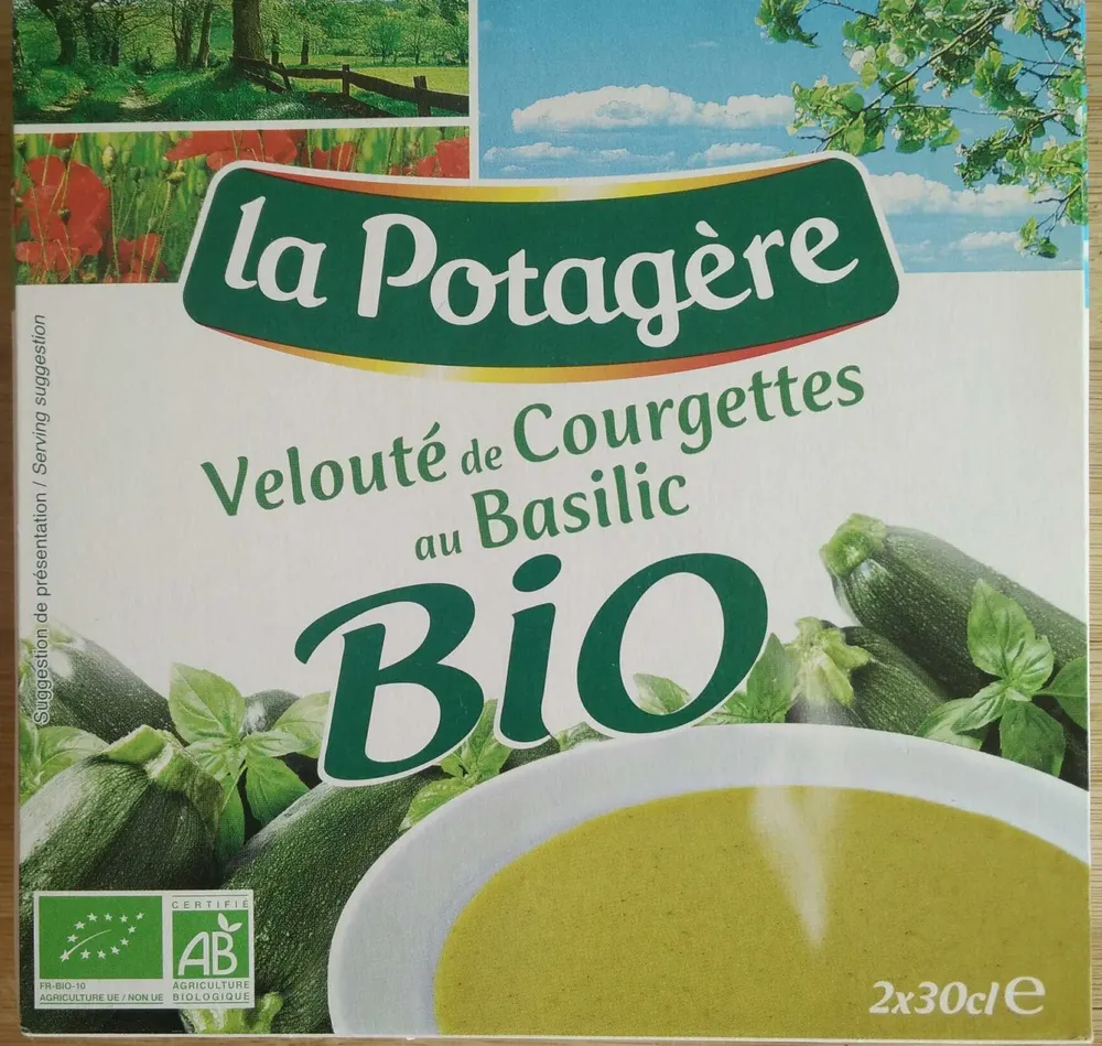 Velouté de Courgettes au Basilic Bio