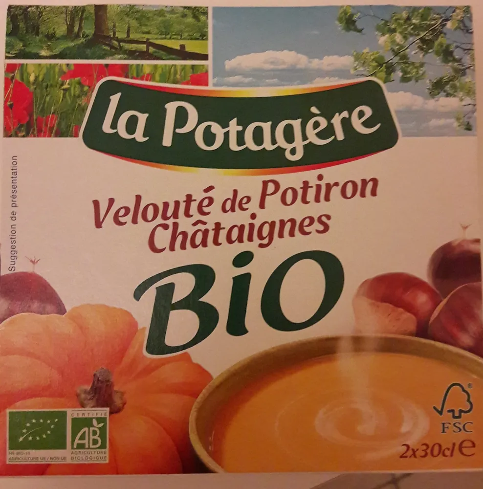 Velouté de Potiron Châtaignes Bio