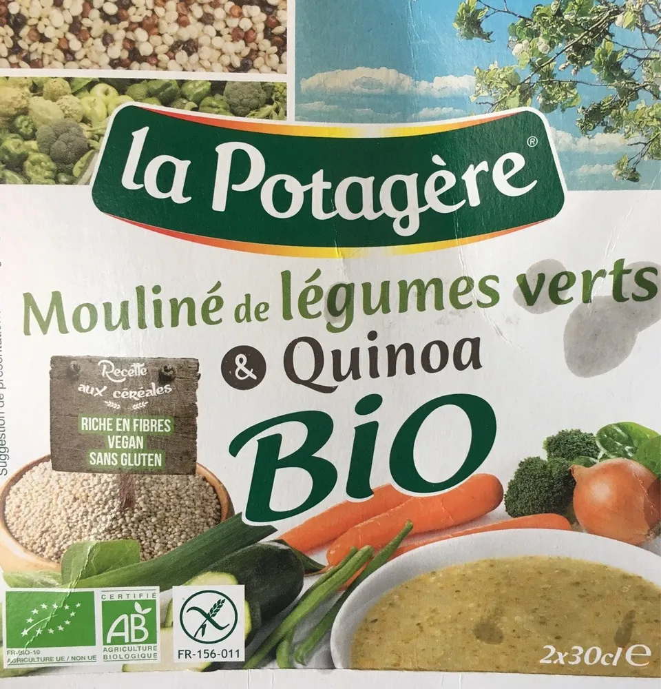 Soupe - Mouliné de légumes verts et quinoa