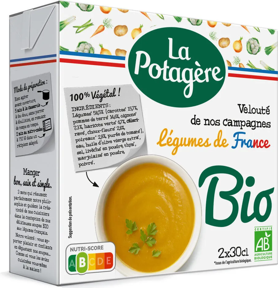 Velouté de légumes de nos campagnes