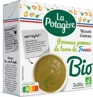 Velouté de poireaux et pommes de terre Bio