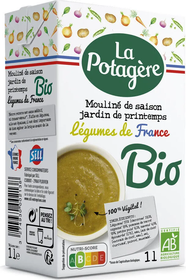 Mouliné de Saison Jardin de Printemps Légumes de France
