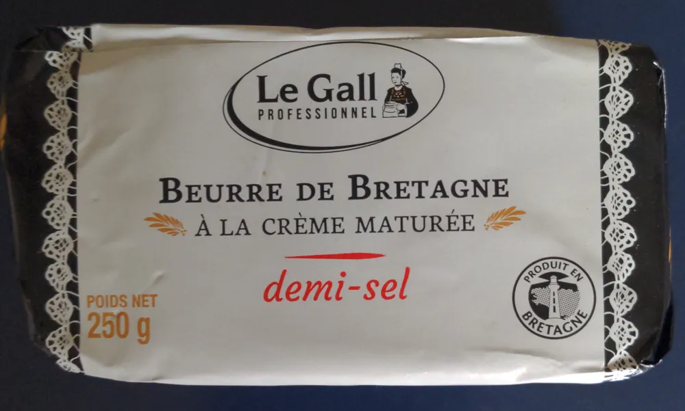 Beurre de Bretagne à la crème maturée demi-sel
