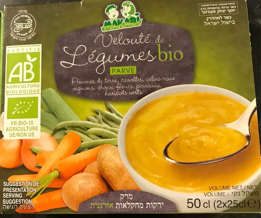 Veloute legumes bio parve
