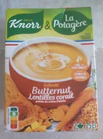 Velouté Butternut - Lentilles corail - pointe de crème fraîche