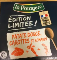Soupe patate douce, carottes et romarin