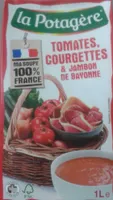 Tomates, courgettes et jambon de bayonne