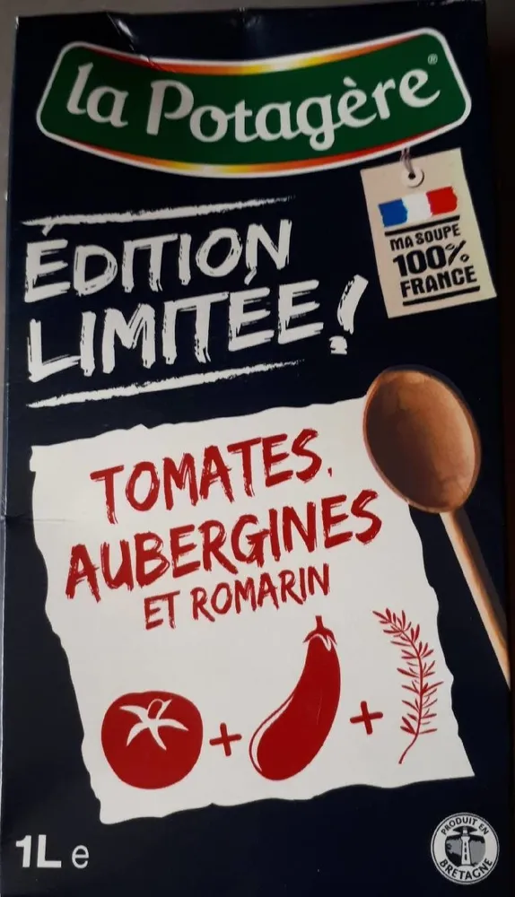 Soupe Tomates Aubergines et Romarin