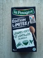 Légumes verts et lentilles